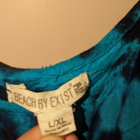 Blue and black tie dye dress - Picture 3 of 4